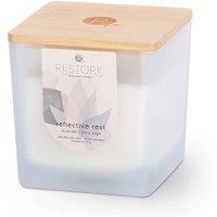 RESTORE Large Soy Wax Candle - Reflective Rest in Cool White