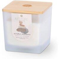 RESTORE Large Soy Wax Candle - Mindful Moments in Cool White