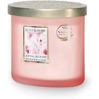 Heart and Home Twin Wick Soy Wax Candle - Loving Blooms in Light Pink