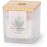 RESTORE Small Soy Wax Candle - Relaxing Serenity in Cool White