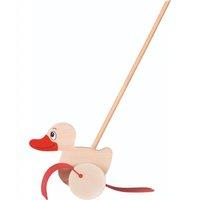 Goki Duck Push Along Animal in Brown | Size: 1 Pack