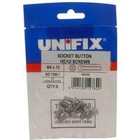 Unifix A2-70 St/St Socket Button Head Screws - Box of 20 in Silver