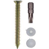 JCP CONSTRUCTION PRODUCTS Concrete Screws 7.5 x 80mm - Box of 100 in Gold