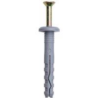 JCP CONSTRUCTION PRODUCTS Flange Head Hammerscrews 6 x 40mm - Box of 100 in Grey