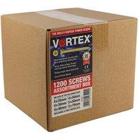 Vortex Multi-Purpose Woodscrews ZYP CE - 1200 Pce in Yellow