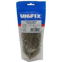 Unifix Chippy Woodscrews 4.0 x 30mm - Box of 2150 in Yellow