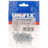 Unifix Self-Tapping Screws Pozi Csk Head AB DIN 7982C BZP - Box of 250 in Silver
