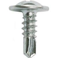 JCP CONSTRUCTION PRODUCTS Metalfix Wafer Head Screws 5.5 x 40mm - Box of 100 in Silver