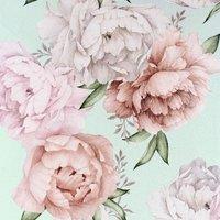 Arthouse Mixed Peonies Wallpaper in Mint