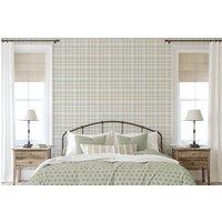 Arthouse Countryside Check Natural Wallpaper