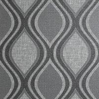 Arthouse Curve Wallpaper in Charcoal