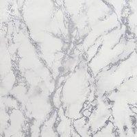 Arthouse Carrara Marble Wallpaper in Silver
