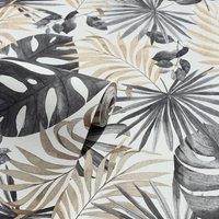 Arthouse Jungle Wall Wallpaper in Black