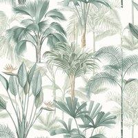 Arthouse King Palm Wallpaper in Light Green