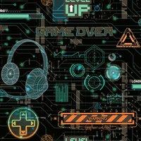 Arthouse Gamer Wallpaper in Jet Black