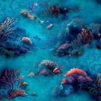 Arthouse Under The Sea Wallpaper in Blue