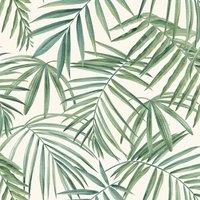 Arthouse Palm Leaves Wallpaper in Green