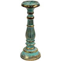 KDMD Small Candle Stand - Turquois Gold
