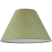 Happy Homewares Traditional Cotton Coolie Lampshade Suitable for Table Lamp or Pendant in Olive | Size: 8 inches