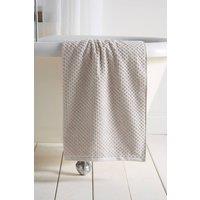 Dreams & Drapes 'Popcorn Check' Jacquard Towel in Natural