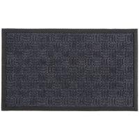 Esselle Millbrook Backed Polypropylene Mat Cross Embossed Mat in Grey | Size: 45 cm x 75 cm