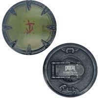DOOM The Dark Ages Shield Saw Limited Medallion & Art Card in Khaki