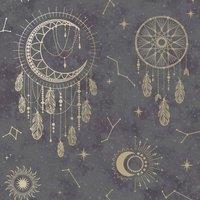 Holden Dcor Dreamcatcher Wallpaper in Black
