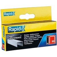 RAPID 53 Series Galvanised Staples in Silver