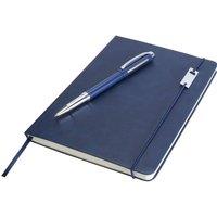 LUXE Legatto Elegance Hard Cover A5 Notebook & Pen Set in Blue