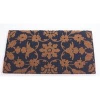 RHS Jekyll Floral Door Mat Latex Backed 45 x 75cm in Blue | Size: 45 x 75 cm