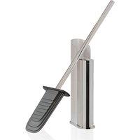 Cosmic Silicone Toilet Brush Self-Adhesive Slim Chrome Flat Collection in Grey