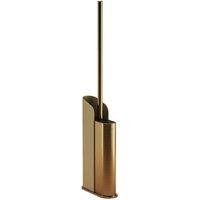 Cosmic Silicone Toilet Brush Floor or Self-Adhesive Gold PVD Flat Collection in Metallic Gold