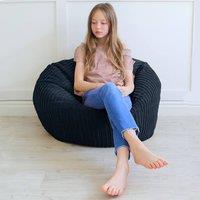 rucomfy Beanbags rucomfy Indoor Classic Kids Bean Bag Chair - Jumbo Cord Slouchbag in Navy