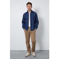 Burton Men's Slim Fit Chino Trousers in Stone | Size: 32S