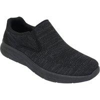 Pegasus Men's Wide Fit Slip-On Trainers - Lightweight Sport & Outdoor Shoes with in Black | Size: 10