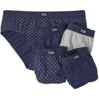 Atlas for Men Men's Cotton Briefs (Pack of 5) in Grey | Size: 4XL