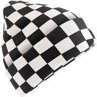 Beechfield Men's Checkerboard Beanie in Black