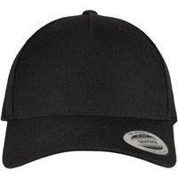 Flexfit Men's Logo 5 Panel Snapback Cap in Black