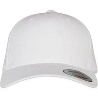Flexfit Men's Logo 5 Panel Snapback Cap in White