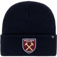West Ham United FC Men's Prize Fight 47 Cuffed Beanie in Navy