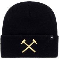 West Ham United FC Men's Haymaker 47 Cuffed Beanie in Black