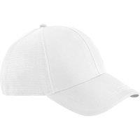 Beechfield Men's Club Contrast Detail Baseball Cap in White