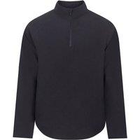 Tombo Men's Technical Quarter Zip Track Top in Black | Size: Large