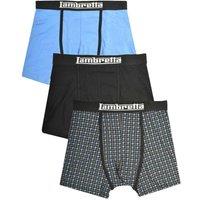 Lambretta Men's Boxer Shorts (Pack of 3) in Black | Size: Small