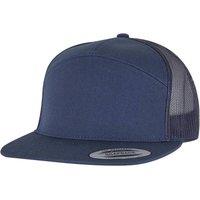 Flexfit Men's Yupoong 7 Panel Trucker Cap in Navy