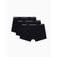 Emporio Armani Men's 3-PACK TRUNK BLACK | Size: Large