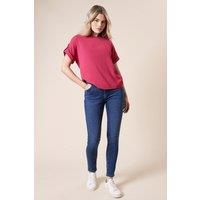 Dorothy Perkins Women's Comfort Stretch Skinny Jeans in Mid Wash | Size: 14