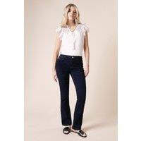 Dorothy Perkins Women's Comfort Stretch Bootcut Jeans in Indigo | Size: 12