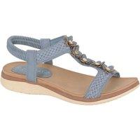 Cipriata Women's Liana Floral Sandals in Blue | Size: 3