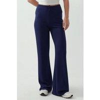 Hiccup Women's Relaxed Fit Modal Touch Straight Leg Sweatpants in Dark Blue | Size: Small